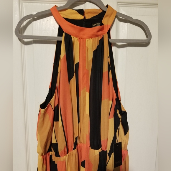 NWT Maree Pour Toi Women's Plus Size Halter Print Handkerchief Dress Size 18 - Picture 7 of 11
